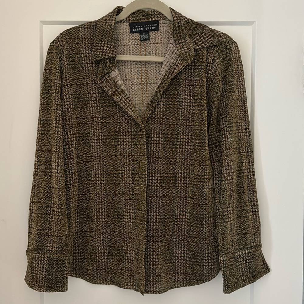 Gold/Bronze Shimmer Blouse size 14